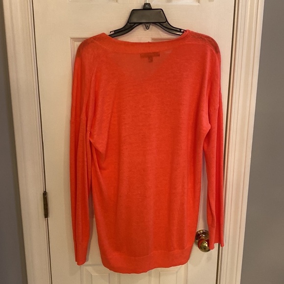 Orange light long sleeve Banana Republic sweater size L - Picture 4 of 5